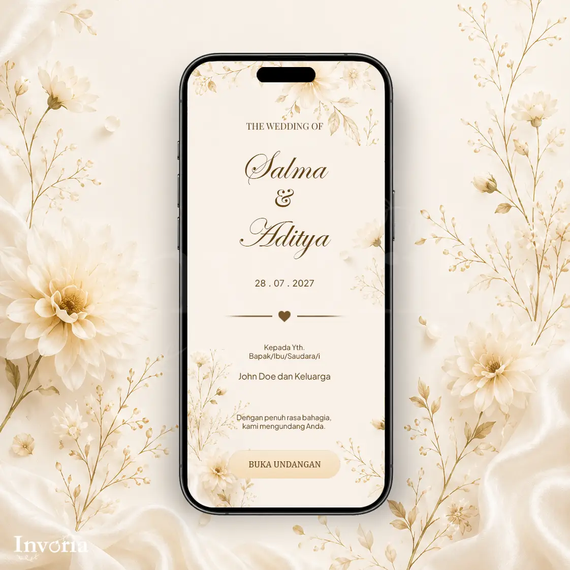 Template undangan Floral Arch Theme